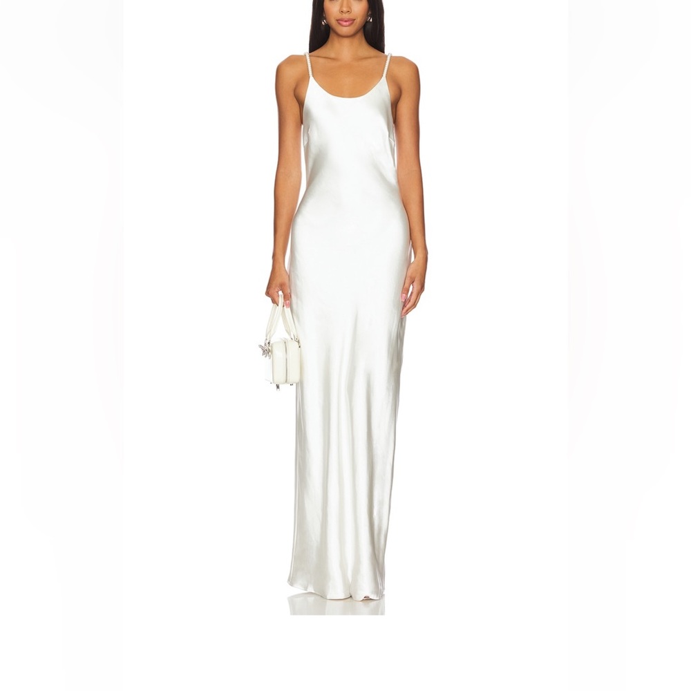 Solid and Striped The Selena Dress in Pearl